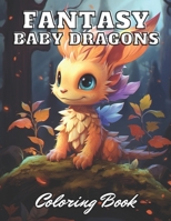 Fantasy Baby Dragons Coloring Book: 100+ Unique and Beautiful Designs B0CQTZDV8B Book Cover