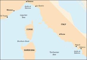 Imray Chart M40: Ligurian and Tyrrhenian Sea 1846236169 Book Cover