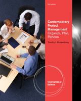 Contemporary Project Management: Organize, Plan, Perform, International Edition (with Microsoft 0324657978 Book Cover