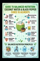 coconut water mixed with Black pepper cures 10 types of ailments Guide to Balanced Nutrition: Health B0HDP5GRJB Book Cover