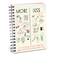 Em & Friends Julia Rothman More / Less Journal Guided Journal 1642465771 Book Cover