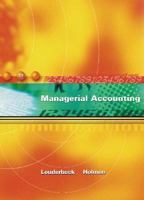 Managerial Accounting 0324118635 Book Cover