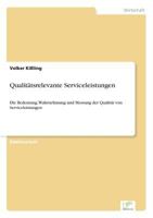 Qualitatsrelevante Serviceleistungen 3838602382 Book Cover