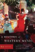 A History of Western Music 0393951367 Book Cover