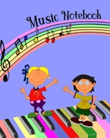 Music Notebook: Music Staff Paper for Kids 1087057124 Book Cover