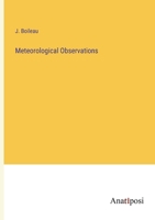 Meteorological Observations 3382150662 Book Cover