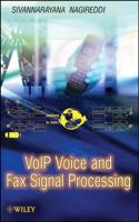 Voip Voice and Fax Signal Processing 0470227362 Book Cover