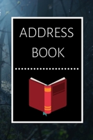 Address Book: Large Print Phone Book & Adresses Book with Tabs 1712175319 Book Cover