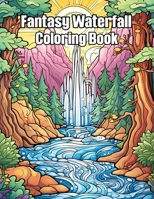 Fantasy Waterfall Coloring Book: Relaxing Waterfalls Adult Colorig pages Stress Relief (Featuring Mindfulness Beautiful Waterfalls Designs) B0CT5LXK84 Book Cover