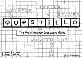 Questillo: the Multi-Answer Crossword Game B0G9RZFT8M Book Cover