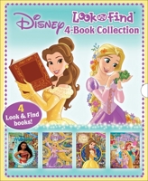 Disney Princess and Moana 4-Book Look and Find Collection with Slipcase PI Kids 1503742040 Book Cover