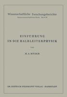 Einfuhrung in Die Halbleiterphysik 3798501726 Book Cover