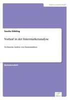 Vorlauf in Der Intermarketanalyse 3956369513 Book Cover