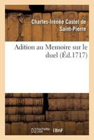 Adition Au Memoire Sur Le Duel 201449066X Book Cover