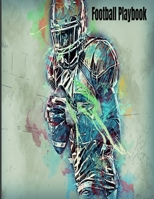 Football Playbook: Best Football Play Designer Notebook 8.5" X 11" 124 Pages 1087459354 Book Cover
