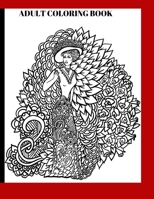 Adult coloring book: Beautiful Women and pattern with flowers B08SZ1F54Z Book Cover