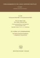 Zur Inzidenz Von Landeshaushalten: Die Position Nordrhein-Westfalens in Staatlichen Finanzstromen 3531027670 Book Cover