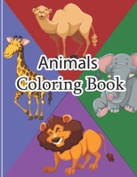 Animals Coloring Book: Awesome Animals Cute Animal Coloring Book for Kids Coloring Pages of Animals on the Jungle Animal Of The Jungle Colori B08ZWFTB68 Book Cover