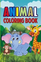 Animal Coloring Book: ages 3-8 B08NWFWF7Z Book Cover