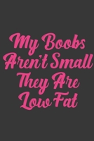 My Boobs Aren't Small They Are Low Fat: Stiffer Than A Greeting Card: Use Our Novelty Journal To Document Your Sexual Adventures, Fantasies, or Bucket List. Makes a Great Gift For Adults 1697020402 Book Cover