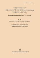 Der Flacheninhalt Von Koppelkurven: Ein Beitrag Zu Ihrem Formenwandel 366303383X Book Cover