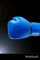 Notebook: Gants De Boxe, Lutte, Sport, Bleu Carnet / Journal / Livre d'�criture / Calepin / Agenda / Notes - 6 x 9 pouces (15,24 x 22,86 cm), 150 pages, surface brillante. 1708207198 Book Cover