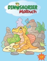 Dinosaurier Malbuch: Tolles Dino Ausmalbuch für Kinder ab 3 Jahren I Niedliches Kindermalbuch voller Dinos ähnlich DIN A4 Format I 29 liebevolle ... Motorik und Konzentration B08PRQGHS3 Book Cover
