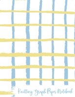 Knitting Graph Paper Notebook: Knitter's Paper 4:5 Ratio - Blue N' Yellow 1704065178 Book Cover