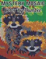 Mystery Mosaics Color By Number: New 100 Page Large Print Mystery Mosaic Coloring Book for Adults, Seniors and Beginners - Color by Numbers | B0CQ4BSL33 Book Cover