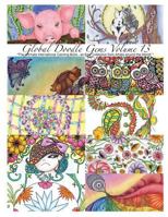 Global Doodle Gems" Volume 13: "The Ultimate Adult Coloring Book...an Epic Collection from Artists Around the World! 8793385633 Book Cover
