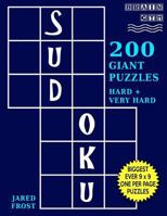 Sudoku 200 Giant Puzzles,100 Hard and 100 Very Hard: Each Easy To Read Huge Puzzle Fills 8" by 8" Square With Tons Of Space For Notes. 1540337189 Book Cover