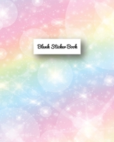 My Unicorn Blank Sticker Book: Unicorn Pastel Themed Blank Sticker Book 8x10 100 pages B083XX68NW Book Cover
