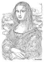 The Dot-to-Dot Mona Lisa Poster: Leonardo's Masterpiece in 3000 Dots Ready for You to Complete Yourself! 1781572119 Book Cover