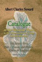 Catalogue of the Mesozoic Plants in the Department of Geology British Museum the Wealden Flora 1421244306 Book Cover