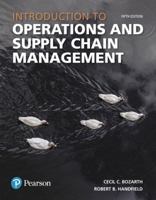 Introduction to Operations and Supply Chain Management Plus MyLab Operations Management with Pearson eText -- Access Card Package (5th Edition) 0134833511 Book Cover