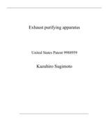 Exhaust purifying apparatus: United States Patent 9988959 B08QWVTB81 Book Cover