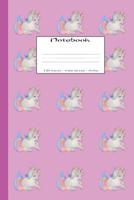 Notebook: Beautiful Unicorn composition Notebook, Jornal Book, 6x9 Wide ruled 120 pages, for Boys or Girls !! 1080216383 Book Cover