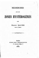 Recherches Sur Les Zones Hyst�rog�nes 3385011167 Book Cover