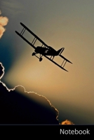 Notebook: 110 Seiten, liniert. Flugzeug Notizbuch / pers�nliches Tagebuch / Schreibheft / Logbuch / Planer / Vokabelheft / Notizen - 6 x 9 Zoll (15,24 x 22,86 cm, ca. DIN A5), Seiten mit Datumslinie, 1704538157 Book Cover