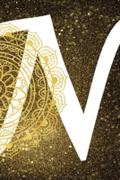 N: Personalized Dot Grid Bullet BUJO Notebook Journal Modern Gold Mandala Minimalist Initial Monogram Letter N- Many Usage Handy Travel Size For Boys Men Teens 1704413567 Book Cover