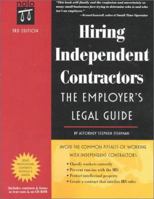Hiring Independent Contractors: The Employer's Legal Guide (Working With Independent Contractors) 0873379187 Book Cover