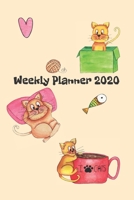 Weekly Planner 2020: Weekly Planner 2020 - 2021 January through December Gift for Cat Lover Calendar Scheduler and Organizer Cat Lover 3 Funny cute cats 170638159X Book Cover