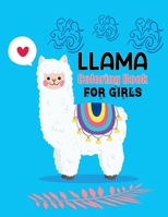 llama coloring books for girls: Llama design for coloring book/ Llama Sketch Book/ Llama Coloring Book B084NXSCPS Book Cover