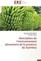 Description de L Environnement Alimentaire de La Province Du Sud-Kivu 3841739318 Book Cover