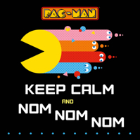 PAC-MAN: Keep Calm and Nom Nom Nom: A Level Up Life Book 0063324415 Book Cover