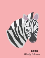 2020 Weekly Planner: Monthly Organizer and Calendar For Teachers, Women and Girls - Track Important Dates, Goals and Passwords ( Zebra Cover) 1706269684 Book Cover