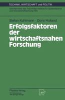 Erfolgsfaktoren Der Wirtschaftsnahen Forschung 3790808458 Book Cover