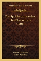 Die Sprichwortnovellen Des Placentiners Antonio Cornazano 1018064249 Book Cover