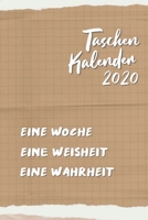 Taschenkalender 2020: Gottes Wort, Weisheit & Wahrheit - Christlicher Kalender 2020 - Dein inspirierender Terminplaner mit Wochenübersicht und ... Geschenkidee (Schreibwaren) (German Edition) 1712615440 Book Cover