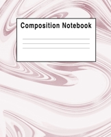 Composition Notebook: Pink Light Sparkles Faux Swirls 1692603566 Book Cover